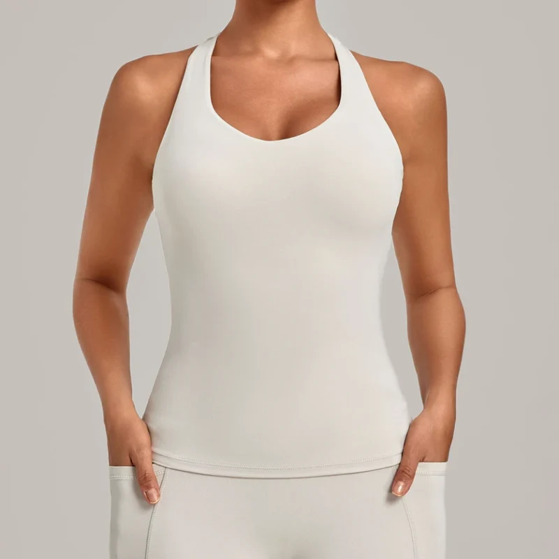 SPARK Women's Bare-feel Racerback Yoga Tank Top QS6751