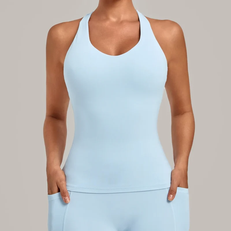 SPARK Women's Bare-feel Racerback Yoga Tank Top QS6751