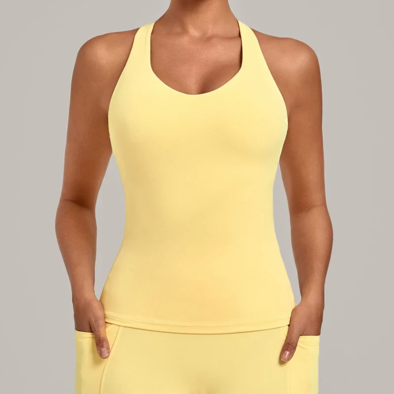 SPARK Women's Bare-feel Racerback Yoga Tank Top QS6751