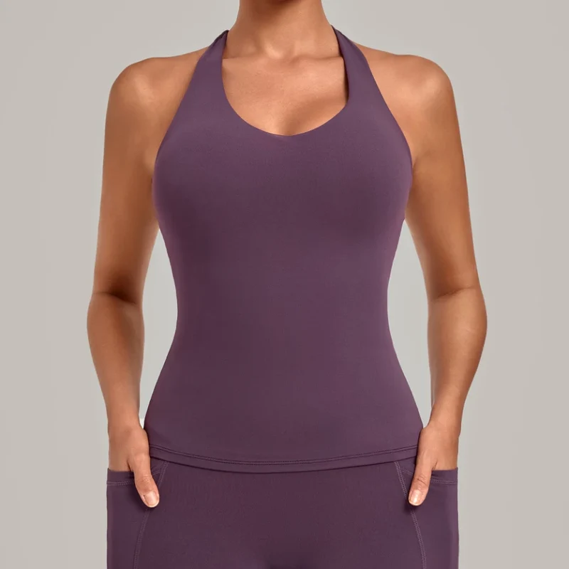 SPARK Women's Bare-feel Racerback Yoga Tank Top QS6751