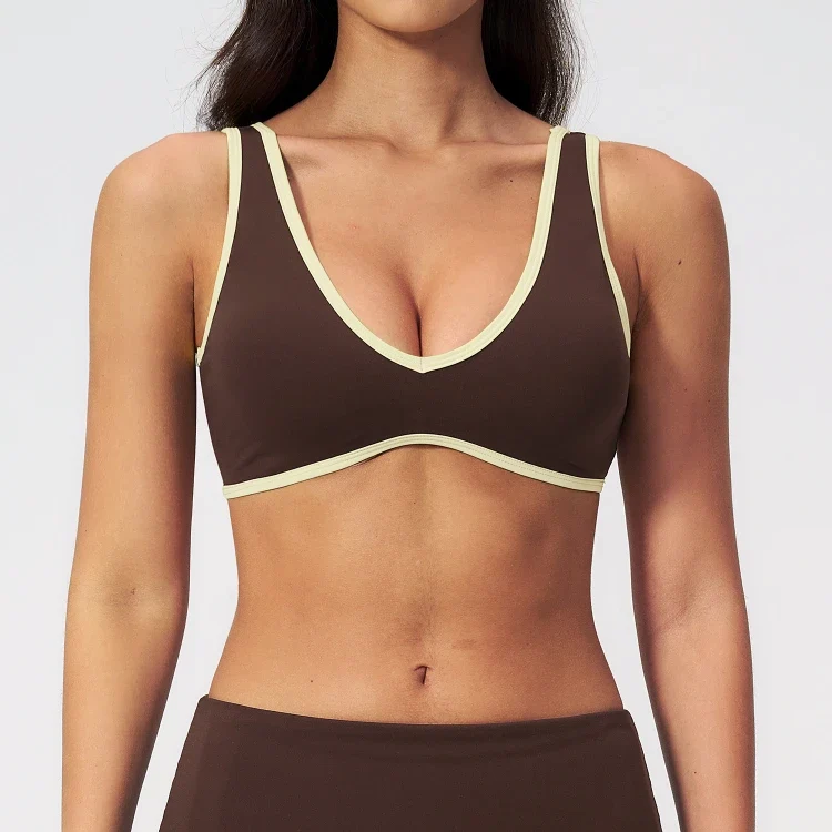 SPARK Chic Colorblock Yoga Workout Sports Bra ZC3588