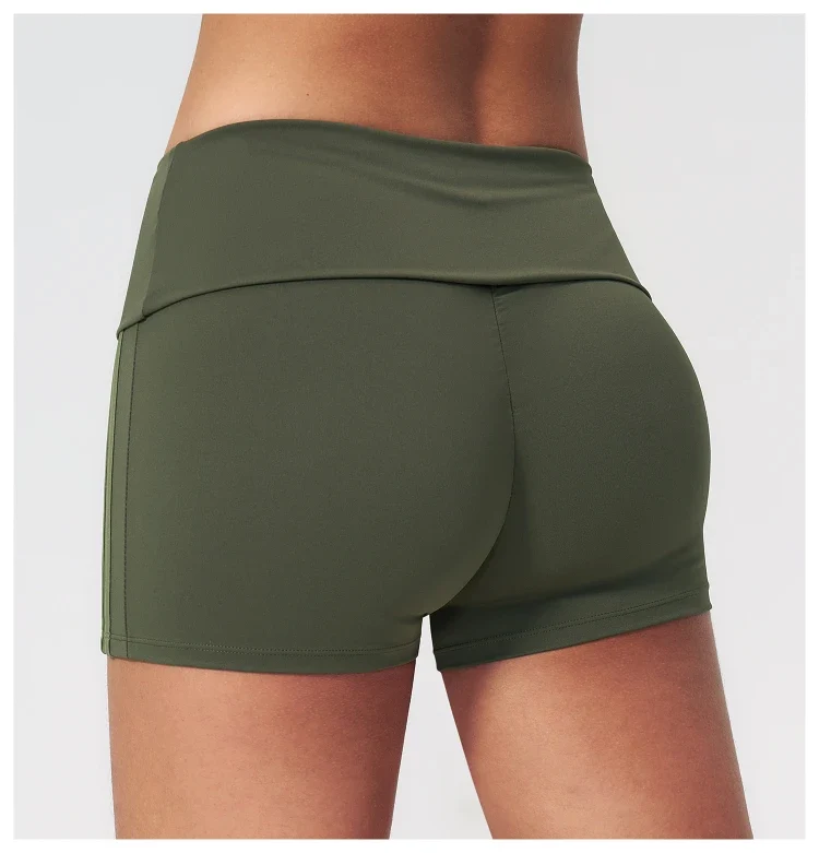 SPARK Women's Contrast Color Foldable Shorts For Women ZC3588