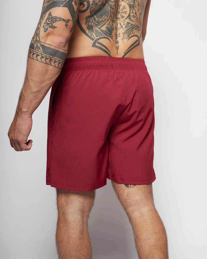 Apes Basics Light Woven shorts - Burgundy
