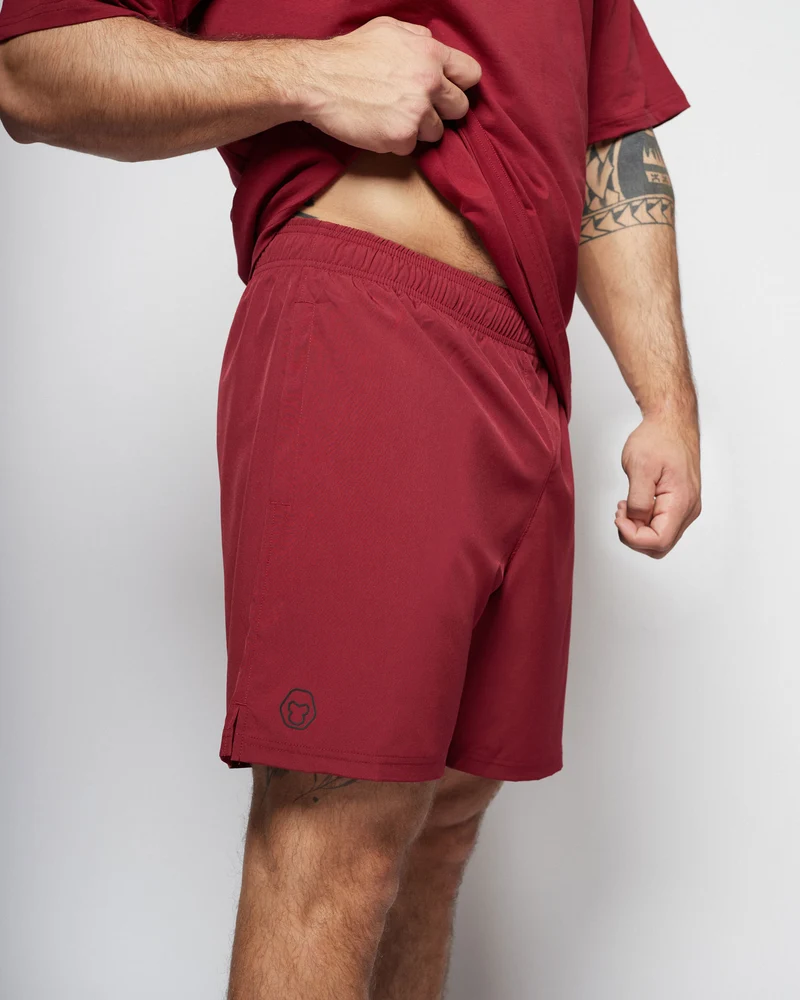 Apes Basics Light Woven shorts - Burgundy