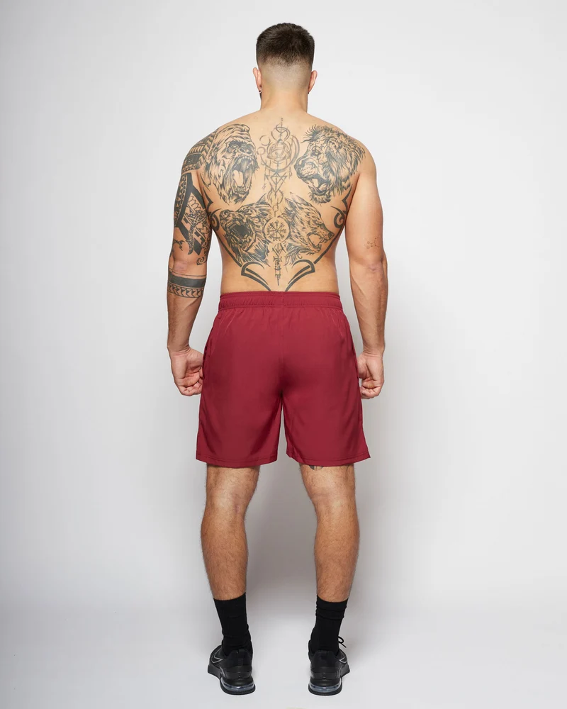 Apes Basics Light Woven shorts - Burgundy