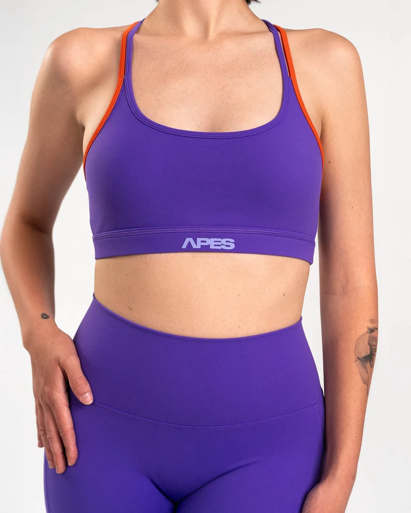 Apes Essentials Laces Bra Indigo/Orange