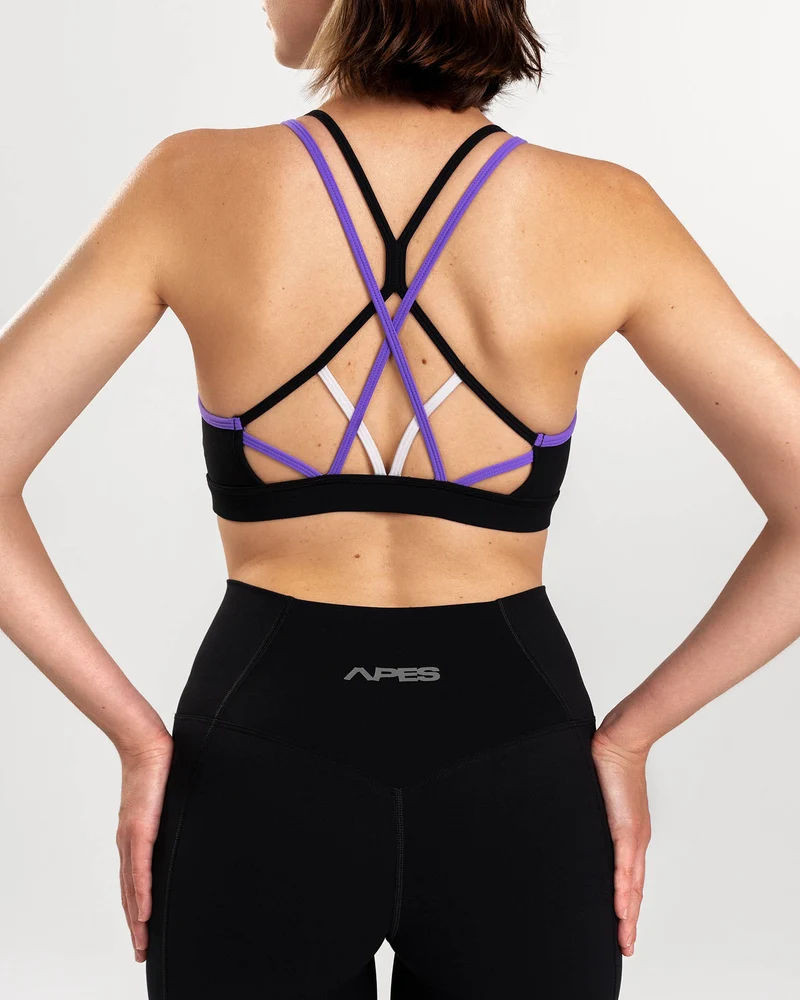Apes Essentials Laces Bra Black/Indigo