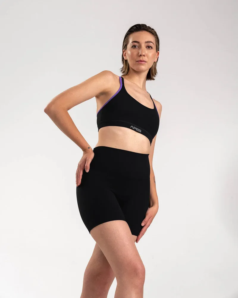 Apes Essentials Laces Bra Black/Indigo