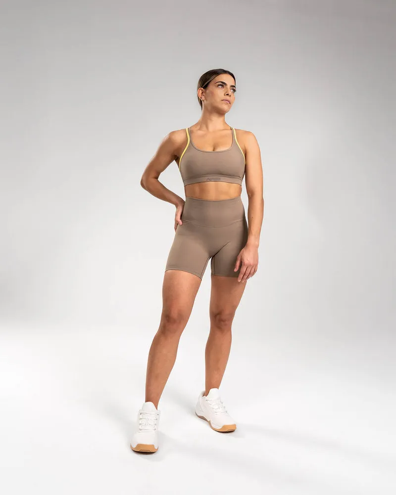 Apes Essentials Biker Shorts Taupe