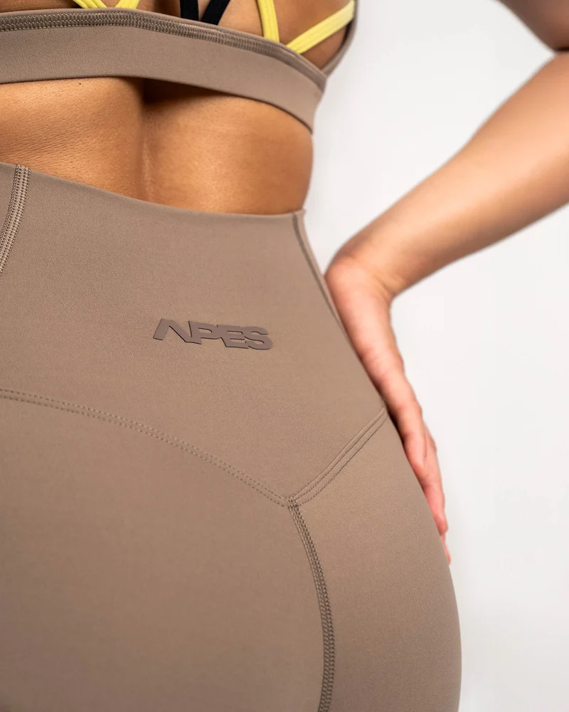 Apes Essentials Biker Shorts Taupe