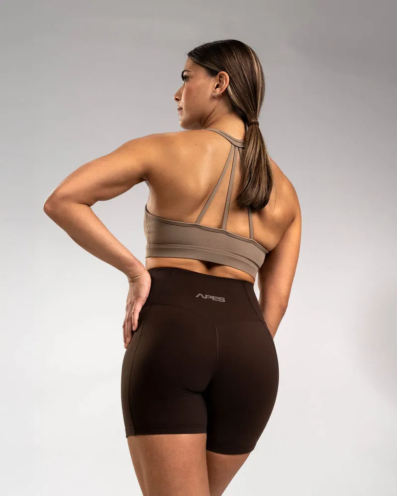 Apes Essentials Biker Shorts Choco