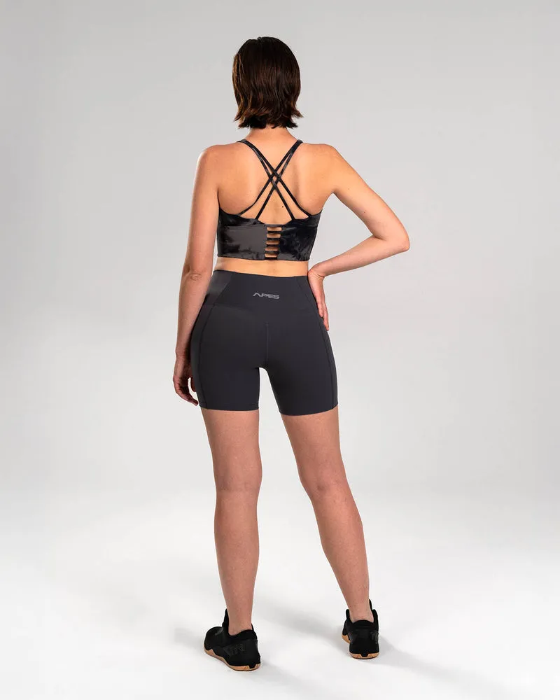 Apes Essentials Biker Shorts Dark Grey