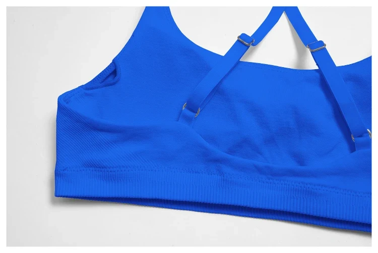 SPARK Seamless Cross Back Adjustable Sports Yoga Bra ZC7790