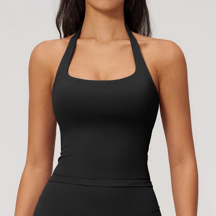 SPARK Seamless New Halter-Neck Yoga Tank Top ZC7790