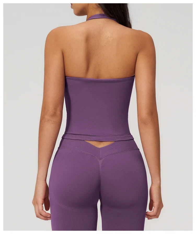SPARK Seamless New Halter-Neck Yoga Tank Top ZC7790