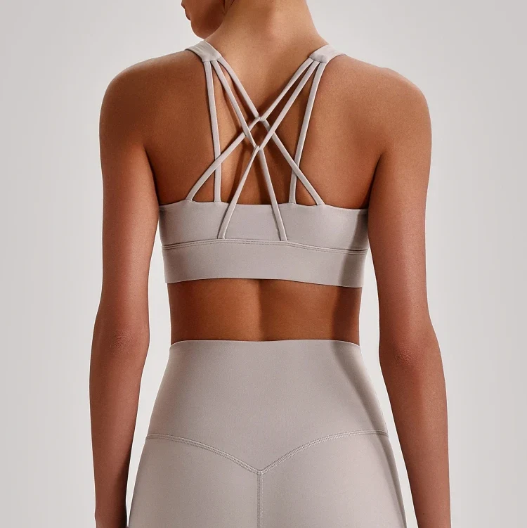 SPARK Women’s Crisscross Back Breathable Yoga Bra LQ4135
