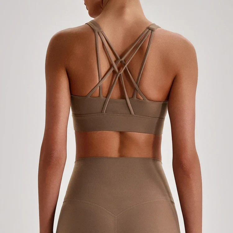 SPARK Women’s Crisscross Back Breathable Yoga Bra LQ4135