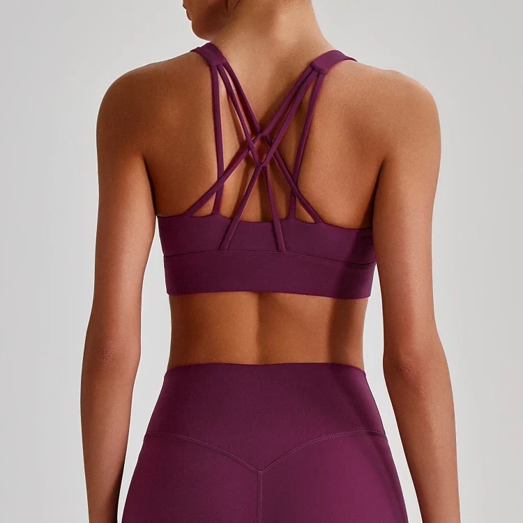 SPARK Women’s Crisscross Back Breathable Yoga Bra LQ4135