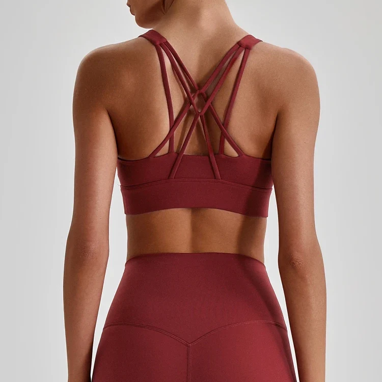 SPARK Women’s Crisscross Back Breathable Yoga Bra LQ4135
