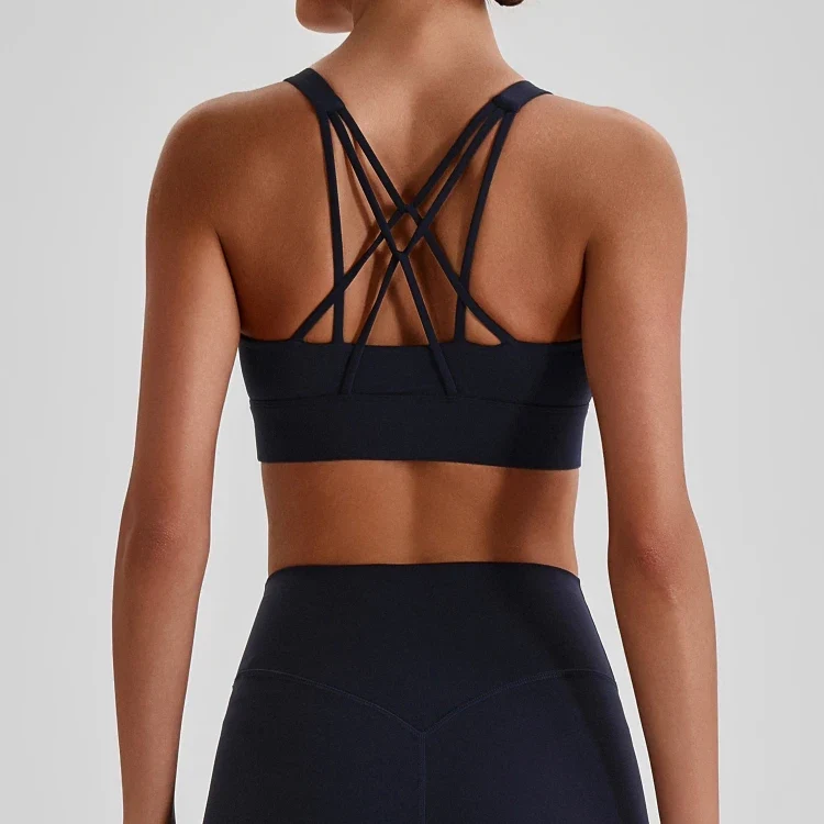 SPARK Women’s Crisscross Back Breathable Yoga Bra LQ4135