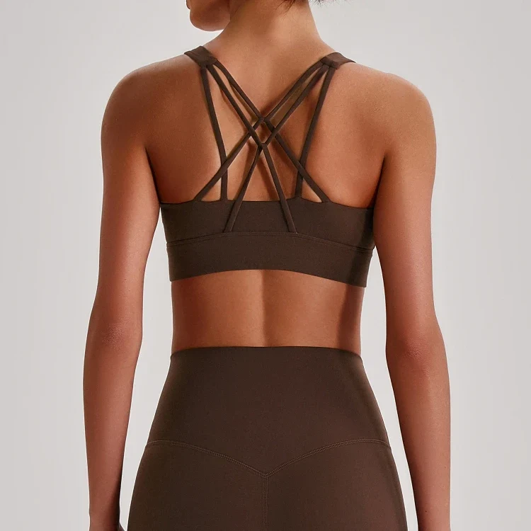 SPARK Women’s Crisscross Back Breathable Yoga Bra LQ4135