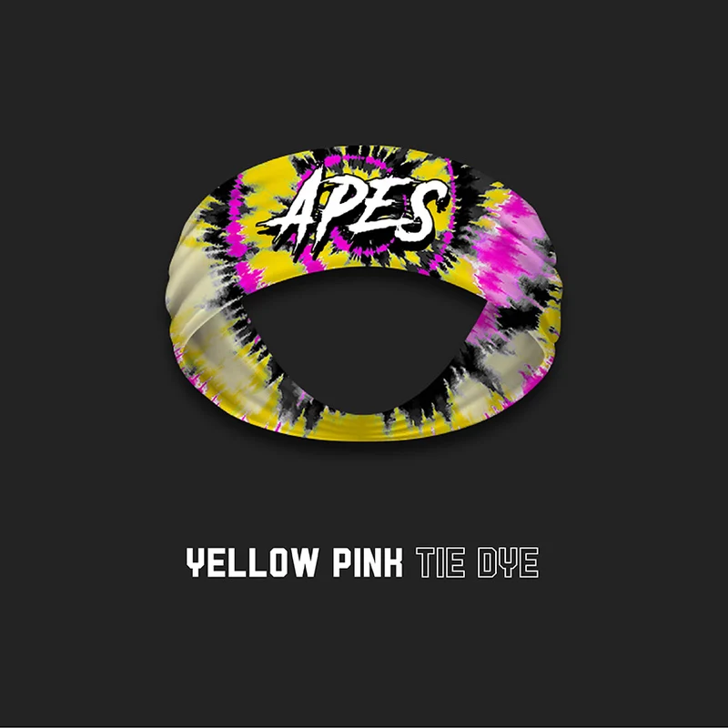 Apes Lab. Headband Tie Dye Yellow/Pink