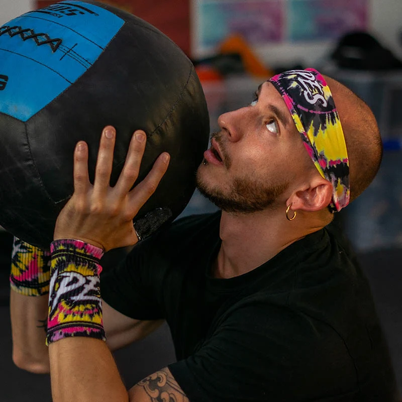 Apes Lab. Headband Tie Dye Yellow/Pink