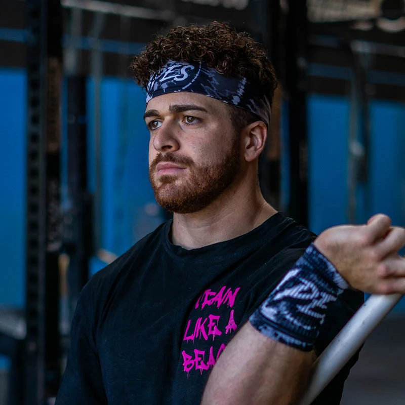 Apes Lab. Headband Tie Dye Black