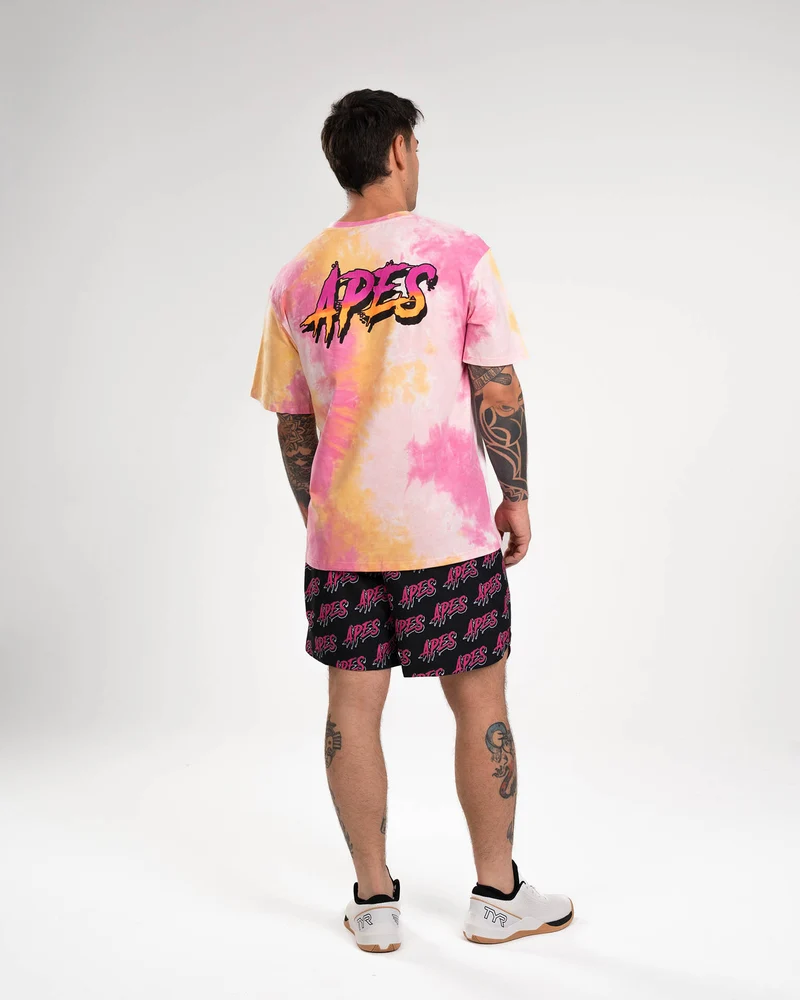 T-shirt Oversize Apes Lab. Tie Dye Tropical