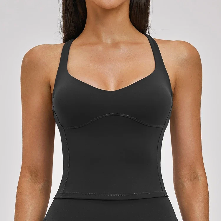 SPARK Women's Criss-Cross Back Yoga Sports Tank Top ZC2546