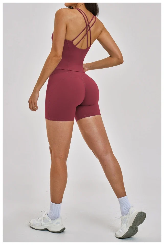 SPARK Women's Criss-Cross Back Yoga Sports Tank Top ZC2546