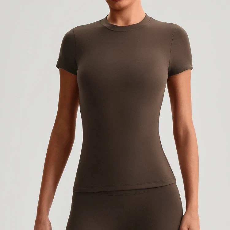 SPARK Women's Slim Quick-Drying Short-Sleeve Yoga Top LQ2009