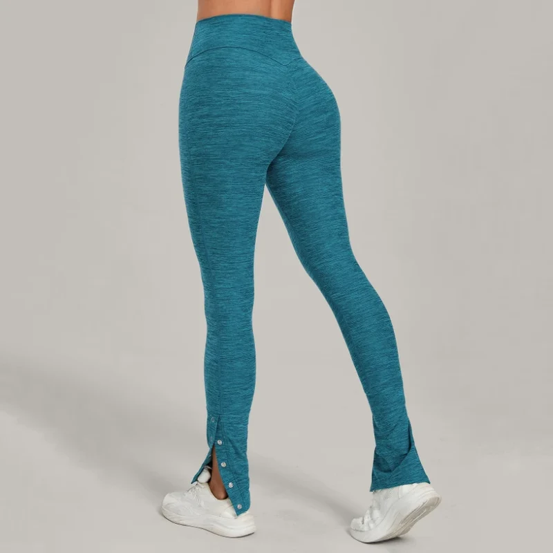 SPARK High Waist Slightly Flared Casual Athletic Pants QS29082