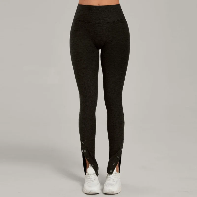SPARK High Waist Slightly Flared Casual Athletic Pants QS29082