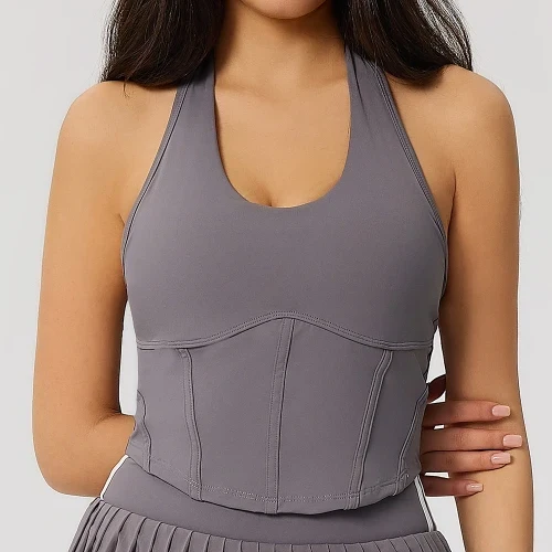 SPARK Halter Slim Tummy Control Yoga Fitness Tank Top CTY2171