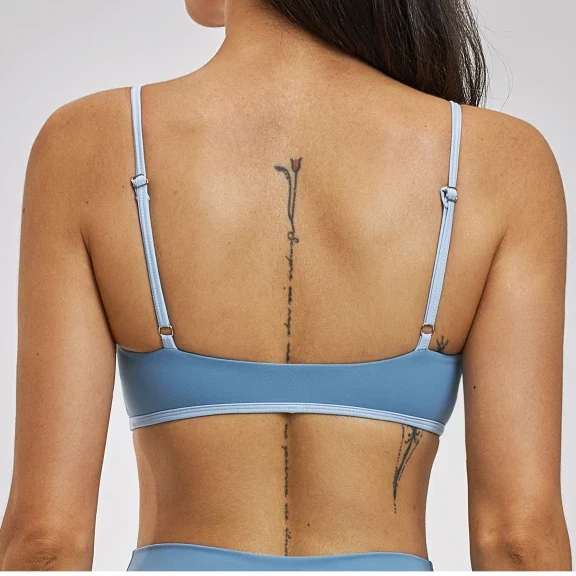 SPARK Women's Color Block Spaghetti Strap Yoga Bra ZC6116