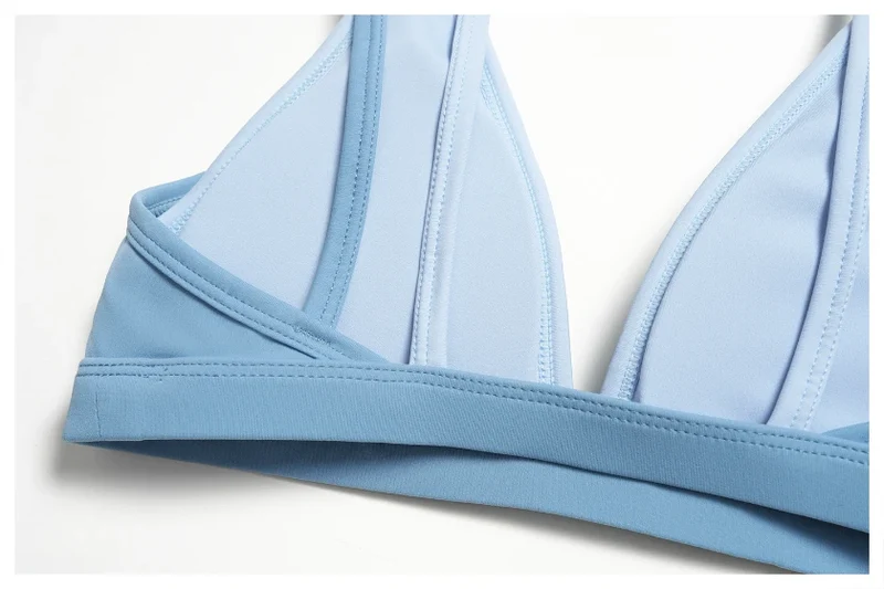 SPARK Women's Double-layer Fake Two-piece Color-Blocking Yoga Bra ZC6116