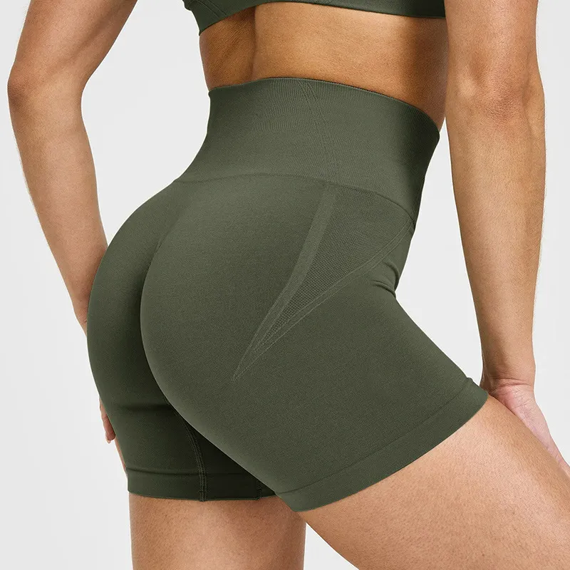 SPARK Seamless High Waist Hip Lift Yoga Cycling Shorts RX6017