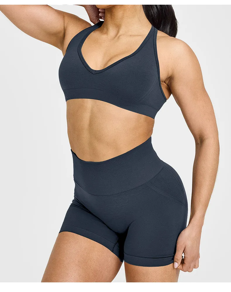 SPARK Seamless High Waist Hip Lift Yoga Cycling Shorts RX6017