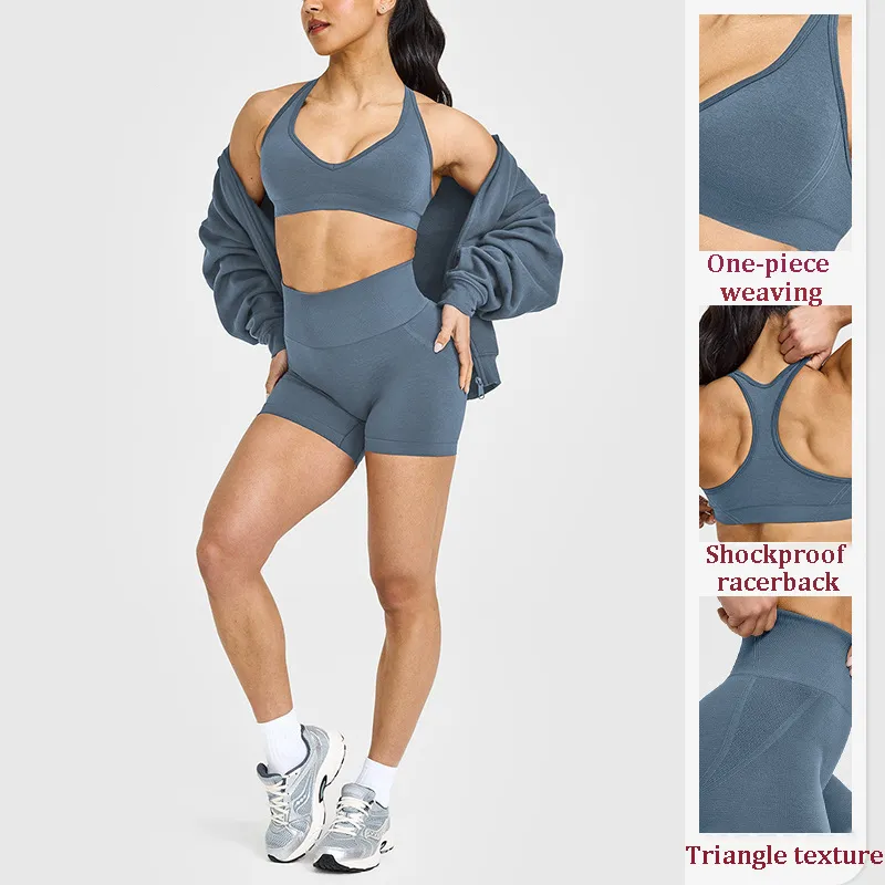 SPARK Seamless High Waist Hip Lift Yoga Cycling Shorts RX6017