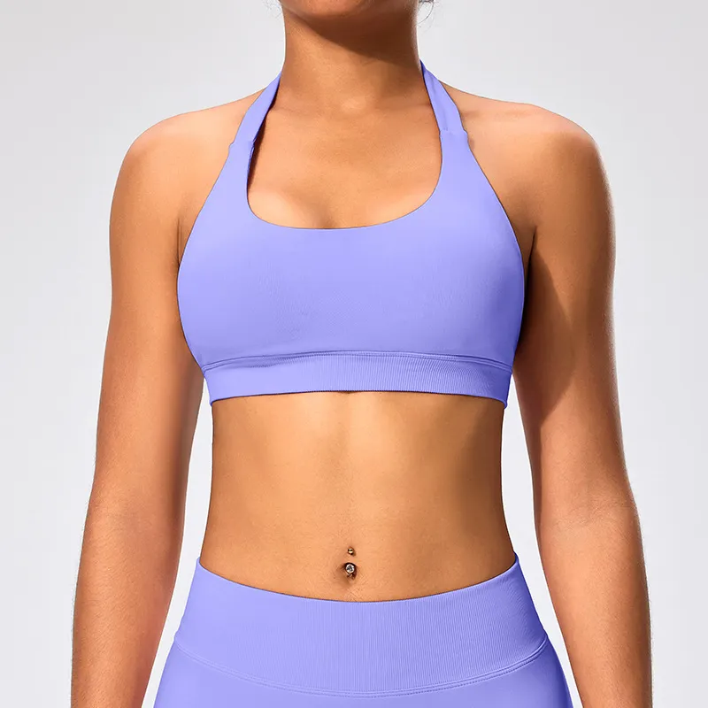 SPARK Seamless Halter Neck Yoga Fitness Bra RX2376