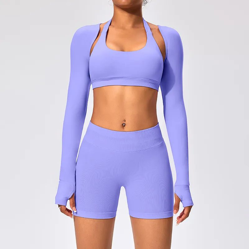 SPARK Women's Thin Smock with Open Back Fitness Cropped Top RX2376