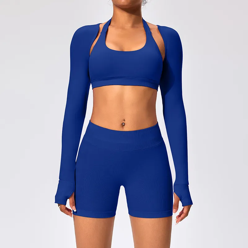 SPARK Women's Thin Smock with Open Back Fitness Cropped Top RX2376