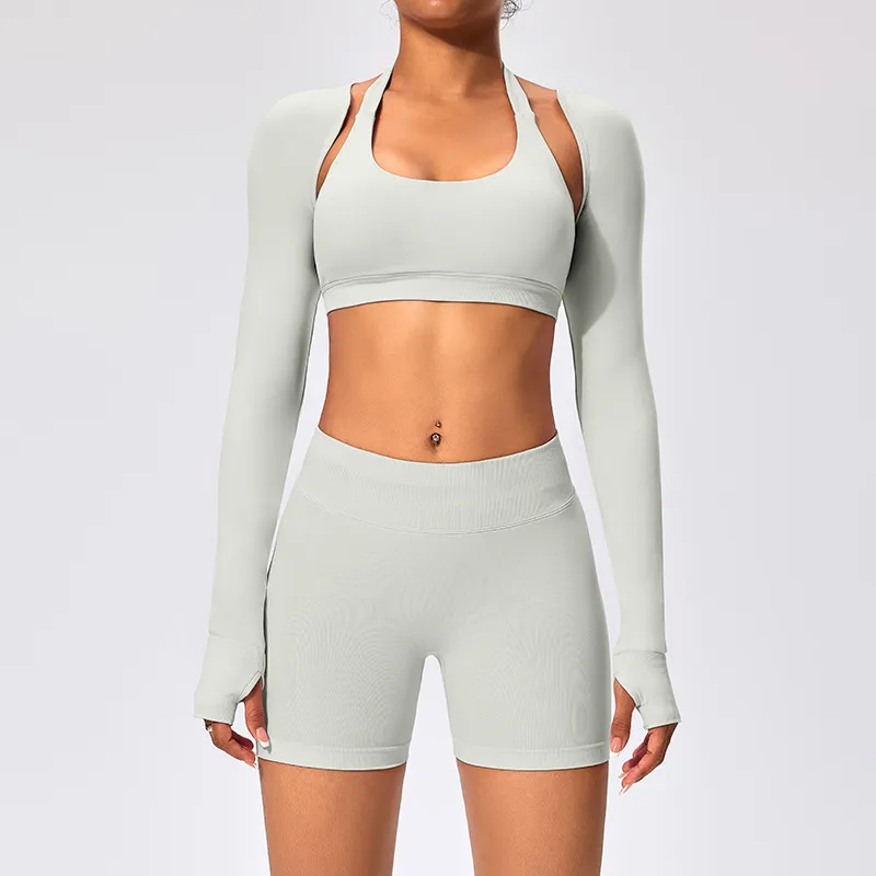 SPARK Women's Thin Smock with Open Back Fitness Cropped Top RX2376