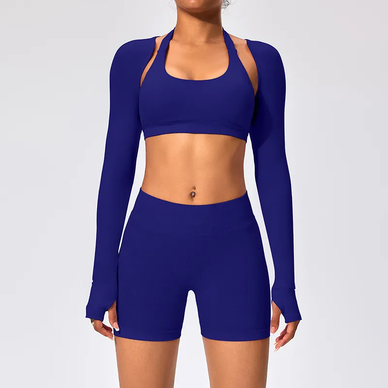 SPARK Women's Thin Smock with Open Back Fitness Cropped Top RX2376