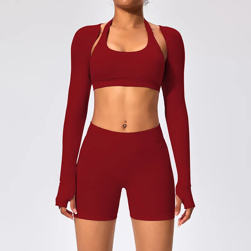 SPARK Women's Thin Smock with Open Back Fitness Cropped Top RX2376
