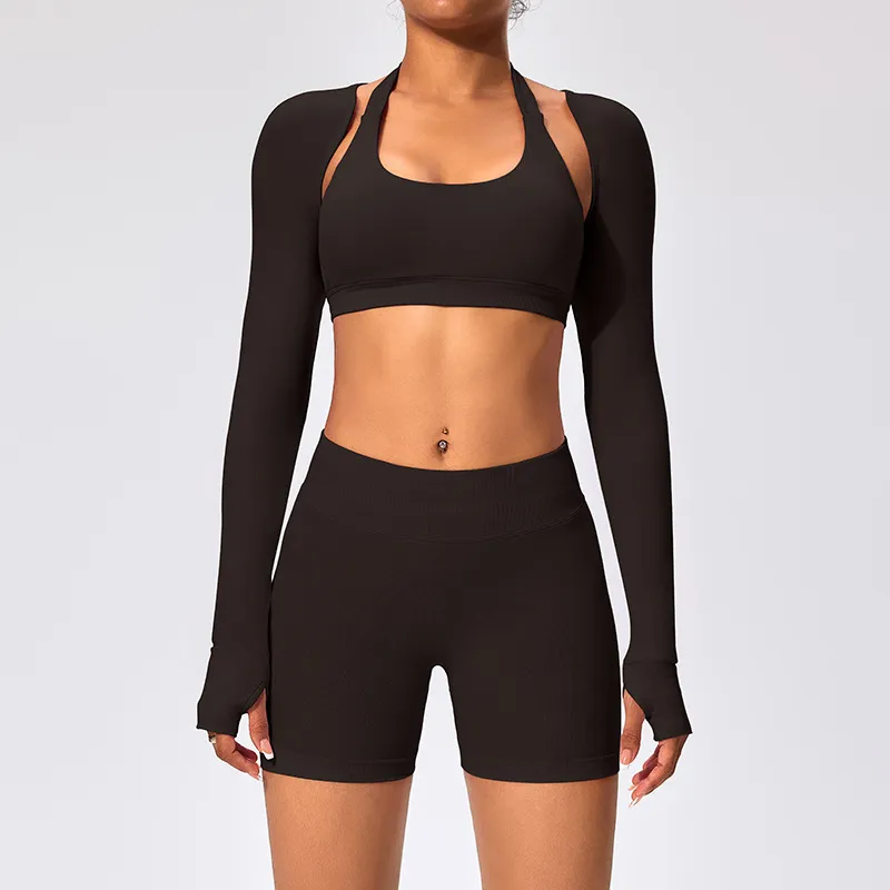SPARK Women's Thin Smock with Open Back Fitness Cropped Top RX2376