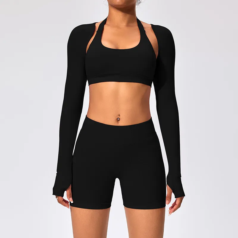 SPARK Women's Thin Smock with Open Back Fitness Cropped Top RX2376