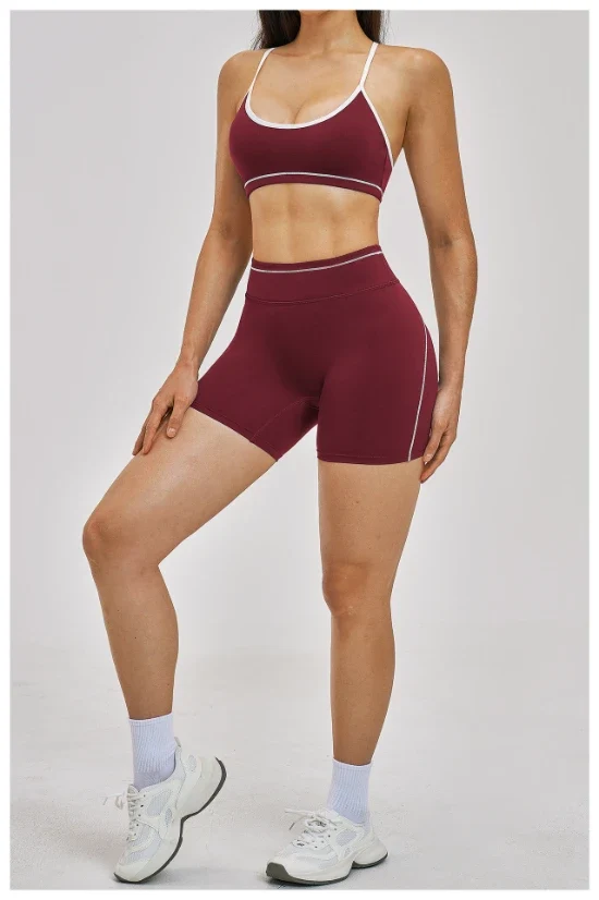 SPARK Contrast Color Quick-Drying Yoga Shorts ZC3562