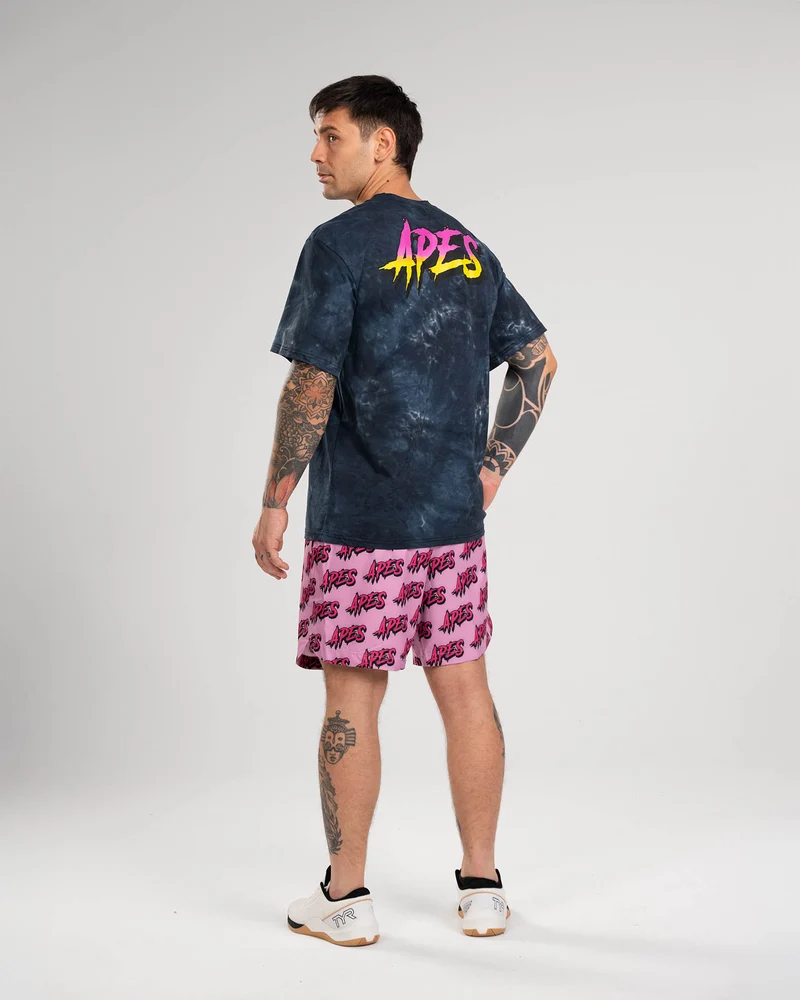 T-shirt Oversize Apes Lab. Tie Dye Black